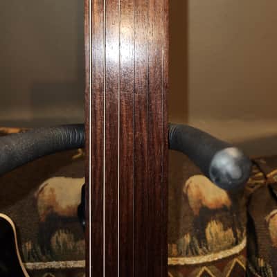 Fretless Stratocaster Style Guitar Black Motto Top End Solderless Electronics image 11