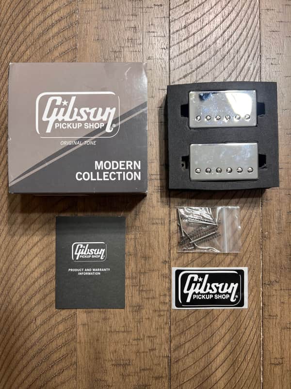 Gibson 490R / 498T Humbucker Set - Chrome