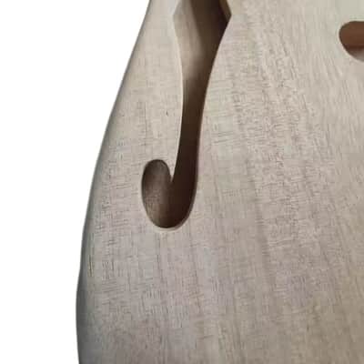 Mahogany Wood Guitar Stratocaster Strat Style Body with F Hole image 2