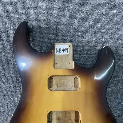 Solid Basswood HH Guitar Sunburst Body image 5
