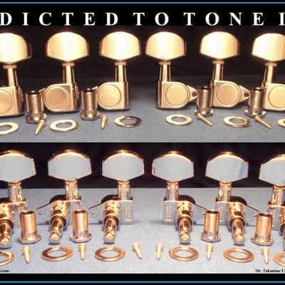Takamine G Series  TGP0550C Tuning Machine Heads / Tuners / Set of 6 / OEM Part  CHROME image 4