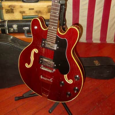 1968 Ovation Model 1232 Tornado Hollowbody Electric Cherry Red image 2