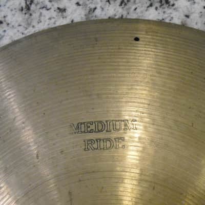 20" Sabian AA (pre-AA) Medium Ride Cymbal with sizzle holes 2480g image 3