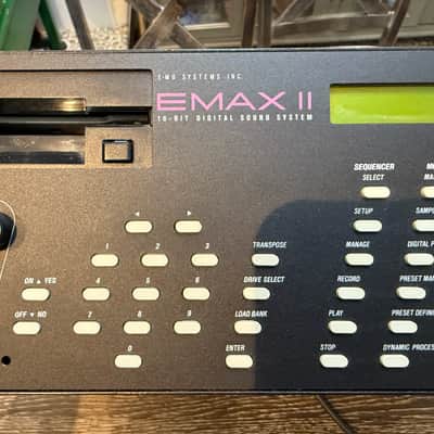 E-MU Systems EMAX II model 2213 16 Bit Digital Sound System 1989 - Black image 2