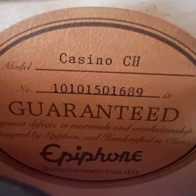 Epiphone Casino CH 2000-2010 - Cherry image 7