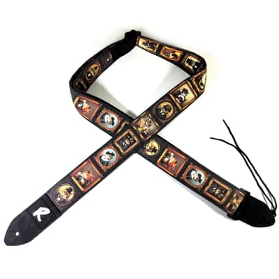 Fancy Cats Guitar Strap - Top Hat Cats Guitar Strap - Tea Time Cats Guitar Strap - Victorian Cats Guitar Strap - Universal Guitar Strap image 5
