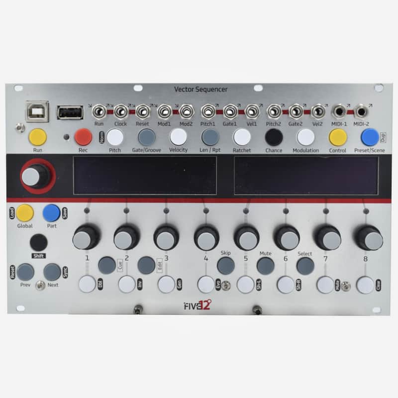 Used Five12 VECTOR Sequencer Eurorack Multi-Channel Numerology-Based Step Sequencer Module image 1