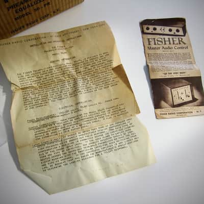 The Fischer Model 50-PR Vintage Preamplifier and Equalizer Circa-1940s-Brown Bakelite image 13
