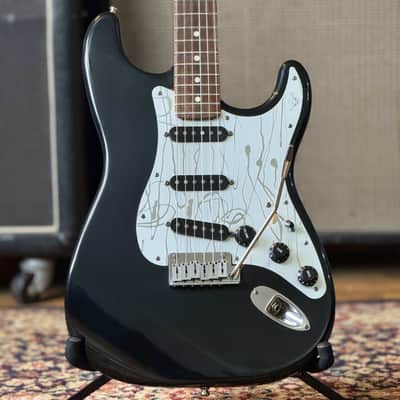 Fender American Standard Stratocaster with Rosewood Fretboard 1995 - Black W/ Custom Shop Pickguard And pickups image 1