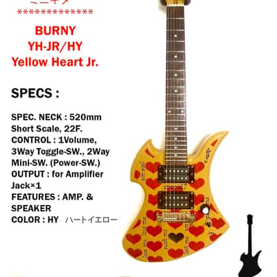 💛brand new!🖤Hide Yellow Heart Burny Jr Mini Mockingbird guitar 黃色心心 黑色心心 迷你 MG X。松本秀人 Green heart Black heart FERNANDES Zo Built in speake 煙花 吉他120x 360s 380s 480 165s 450x 80x 140x X Japan Hideと見た景色 Hide city S.H.Figuarts。 🌟☀️🐥🕊️ image 7