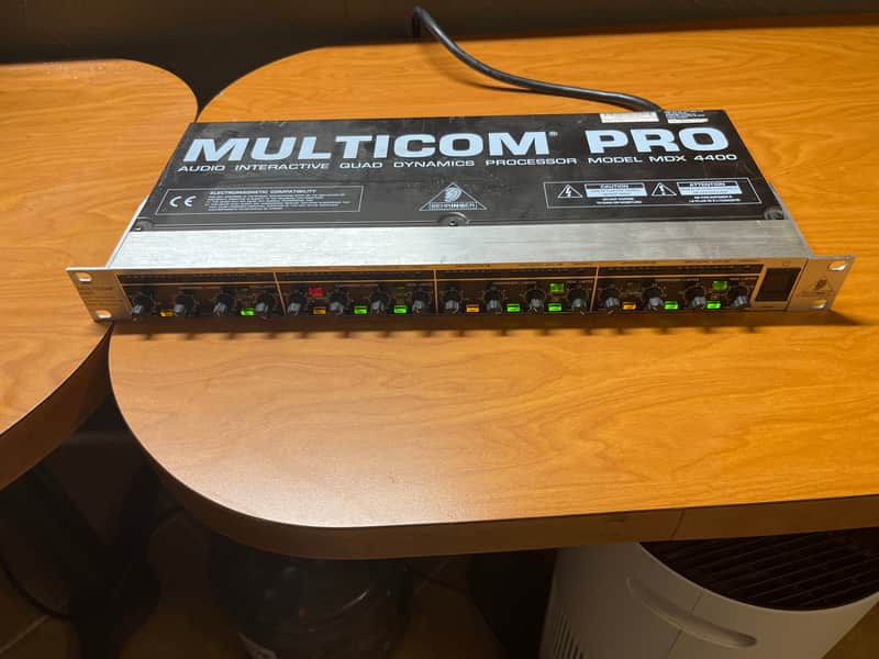 Behringer Multicom Pro MDX4400 4-Channel Audio Interactive Dynamics Processor 2000s - Black / Silver image 1