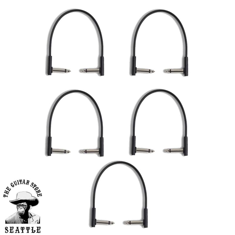RockBoard Flat Patch Cable 20CM / 7.87" 5 Pack image 1