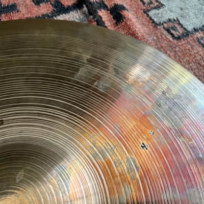 Vintage 1979 Paiste 2002 15" Heavy Black Label Hi-Hats Cymbals 1979 Made In Switzerland '70s image 11