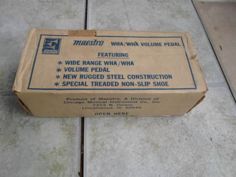 Original New Old Stock Maestro Wah / Volume 1970's Box image 1