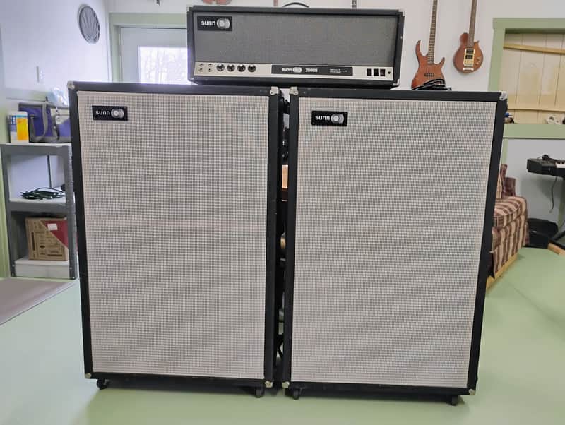 Sunn 2000S Tube Amp w/ Cabs 1970's - Black Tolex