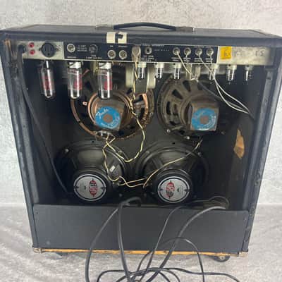 Vintage 1970's Fender Super Reverb 4x10 all tube guitar combo amp image 16