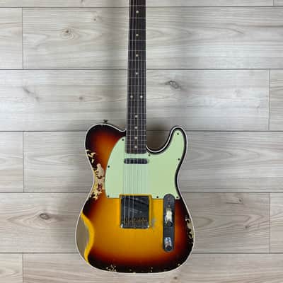 Fender Custom Shop 1960 Telecaster Custom Heavy Relic - Chocolate 3-Tone Sunburst image 2