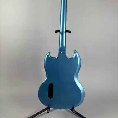 Brown Bear Guitars SG Junior Pelham Blue Metallic Lollar P90 Savvy Bridge image 14