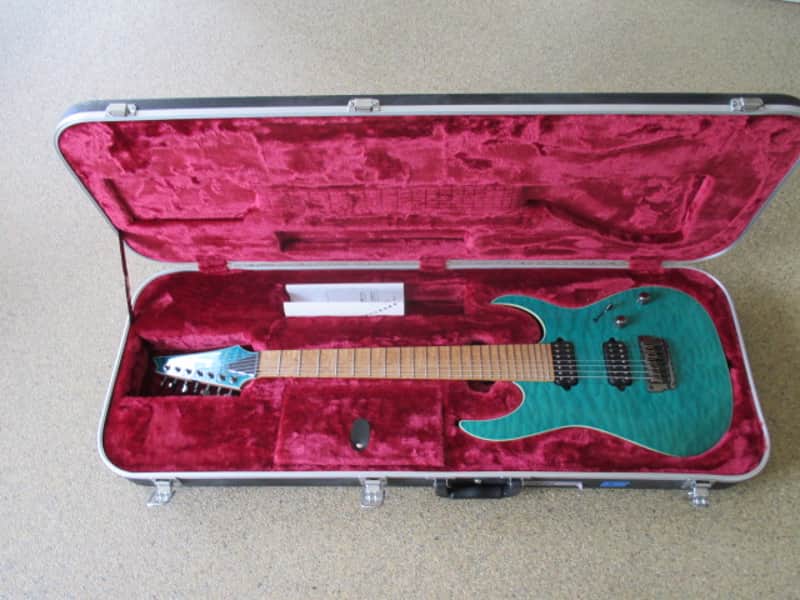 Ibanez RG752MQFXS 2016 - Transparent Aqua Blue image 1