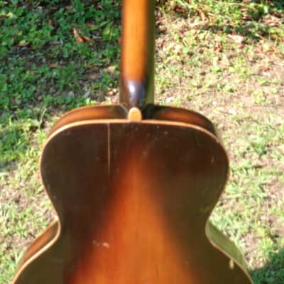 Ultra Rare 1950s Harmony No.1007 Archtop "Made in Occupied Japan" by Kasuga with Vintage Guyatone Pickup image 9