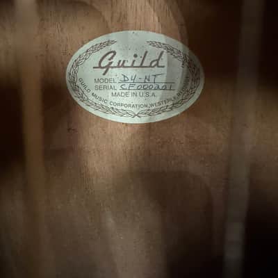 Guild D4-NT Dreadnought Acoustic Guitar -Westerly RI USA 1991 - Natural Satin- Bridge Re-glue w/Hard Case image 19