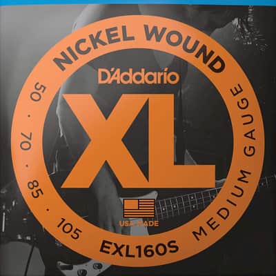 D'Addario EXL160S Nickel Wound Bass Guitar Strings, Medium, 50-105, Short Scale image 1