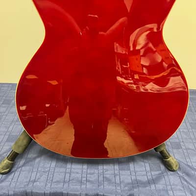 Used Peavey JF-1 Hollowbody Electric Guitar Transparent Red image 22