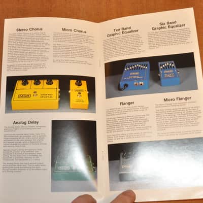 MXR MXR vintage catalog booklet brochure Block Letters all guitar pedals B image 5
