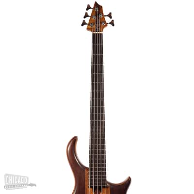 Warrior Custom Five String Bass Natural image 6