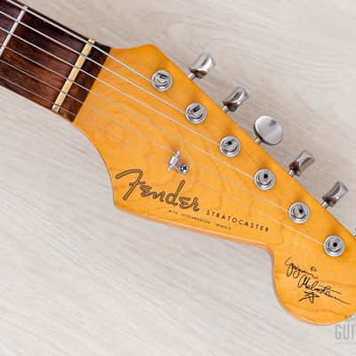 1992 Fender Yngwie Malmsteen Stratocaster USA Sonic Blue, Near-Mint w/ Case image 4