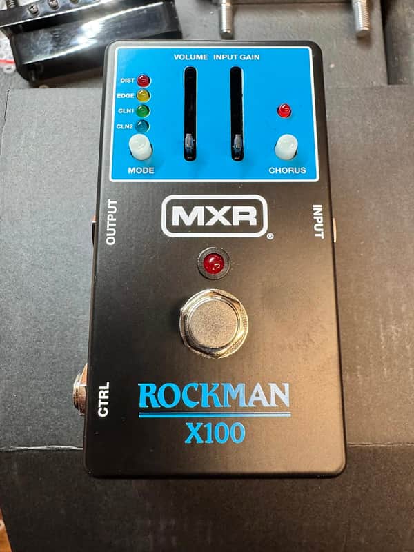 MXR MX100 Rockman X100 Analog Tone Processor 2025 - Present - Black / Blue image 1