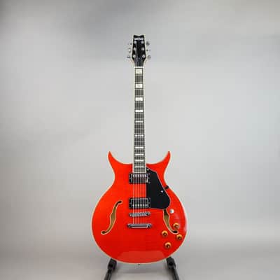 Washburn SH35TR Wing Series Semi-Hollow Electric Guitar - Trans Red image 2