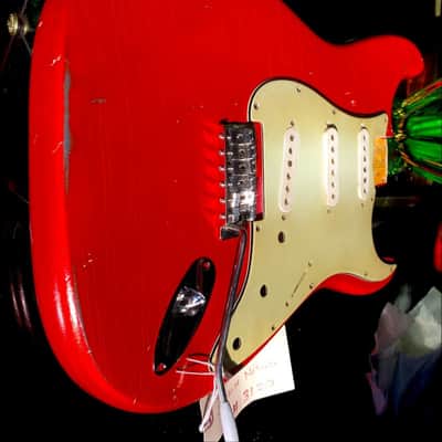 JVG-ST BODY Vivid TRUE Candy Apple RED  Aged RELIC  ORDER YOURS TODAY  Reborn Old  JVGuitars image 8