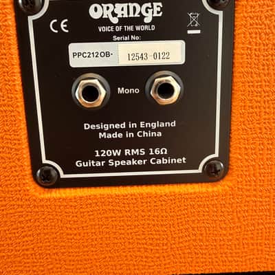 Orange PPC212OB 120-Watt 2x12" Open-Back Guitar Cabinet 2008 - Present - Orange image 8