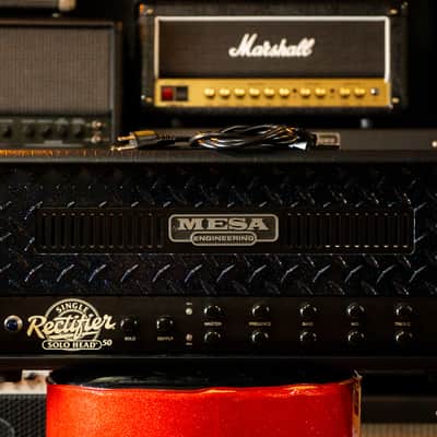 Mesa/Boogie Single Rectifier Series 2 Solo Head – Custom Blue Galaxy Faceplate – Excellent Condition image 1