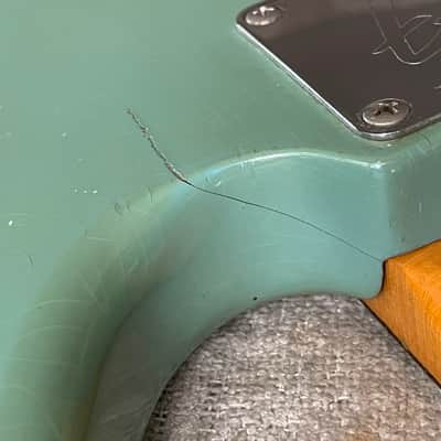 1966 USA Fender Musicmaster II Daphne Blue ES Stamped + OHSC Silver Case Beauty image 19
