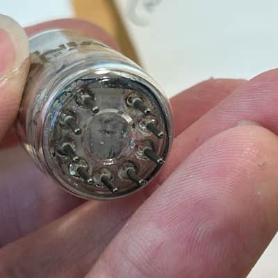 Immagine Sylvania GB Gold 5751 tube, vintage, tests like new, for Fender amp-very rare - 8