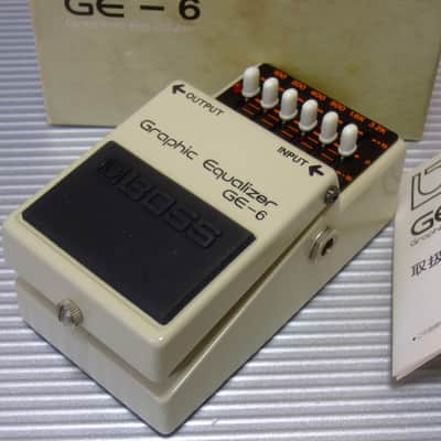 MINT Boss GE-6 Graphic Equalizer w/ Original Box & Manual / MIJ Made in Japan (Black Label) image 1