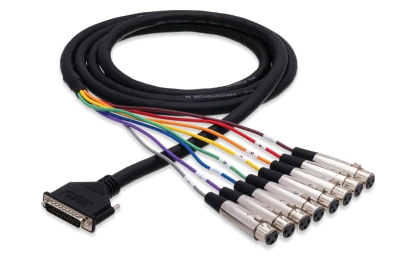Hosa Balanced Snake, XLR3F to DB25, 3 m DTF-803 image 1