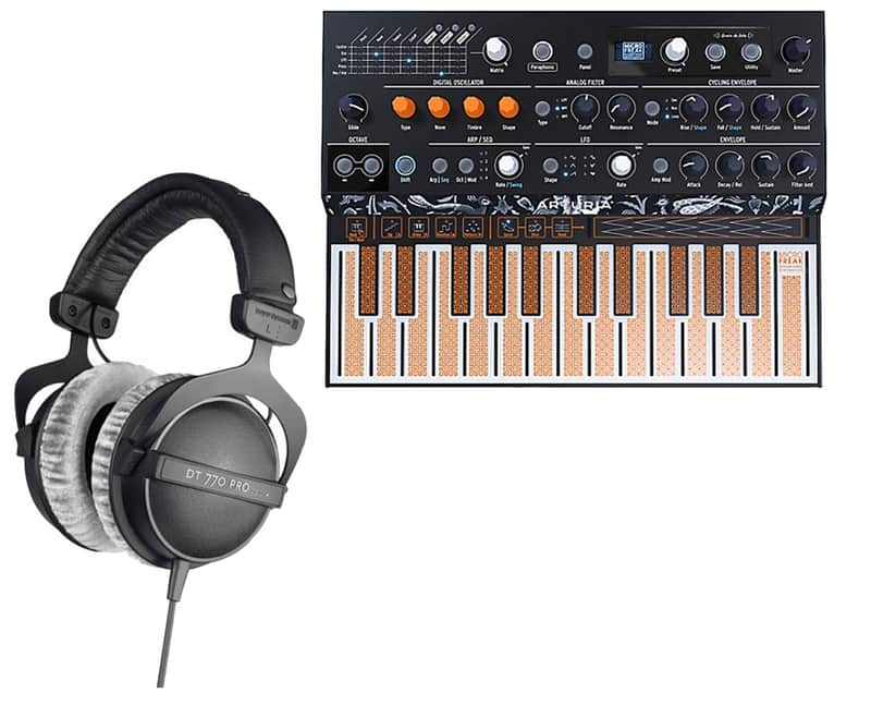 Arturia MicroFreak Hybrid Synthesizer + Beyerdynamic Studio Headphones image 1