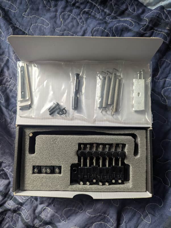 Floyd Rose FRTSS02000 OEM 1000 Series Stainless Steel Upgrade 7-String Locking Tremolo 2025 Black image 1