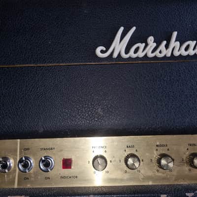 Marshall JMP 50 Lead and Bass head 1974 - Black image 17