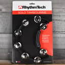 Rhythm Tech Solo Single Row Tambourine Black With Nickle Jingles