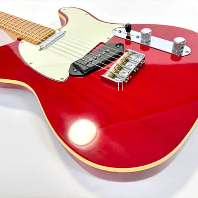 Fender Telecaster American Deluxe 2000 Crimson Red Transparent image 12