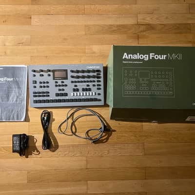 Elektron Analog Four MKII 4-Voice Tabletop Analog Synthesizer + Printed Manual image 3
