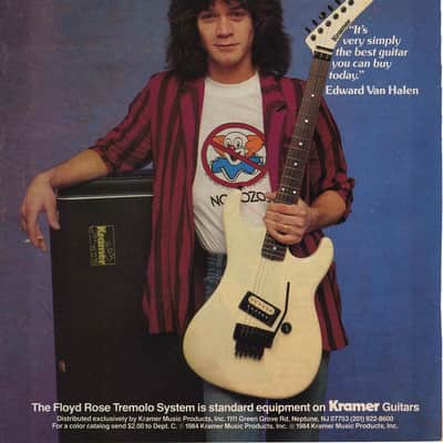 Kramer Baretta - late 1984 / early 1985 - Black D Plate - Vintage image 3