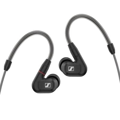 Sennheiser IE 300 Audiophile In-Ear Headphones, Sound Isolating with XWB Transducers, Balanced Sound, Detachable Cable, Flexible Ear Hooks, 2-Year Warranty, Black image 1