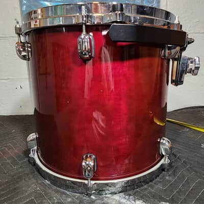 Tama Starclassic Performer 13x12 Rack Tom, Transparent Red. Vintage .1994 image 19