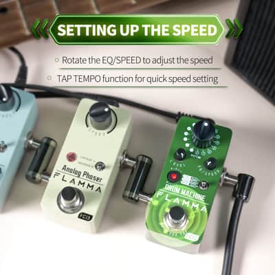 Flamma FC12 Drum machine Effects Pedal 48 Grooves Fill Function Tap Tempo Function Dual EQ Presets,price include the import duty for US buyer image 6