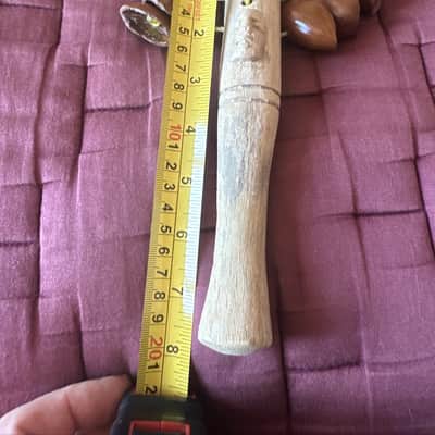 Nutshell Shaker Percussion Nigerian Style Uyot Seed Rattle on Handle image 6
